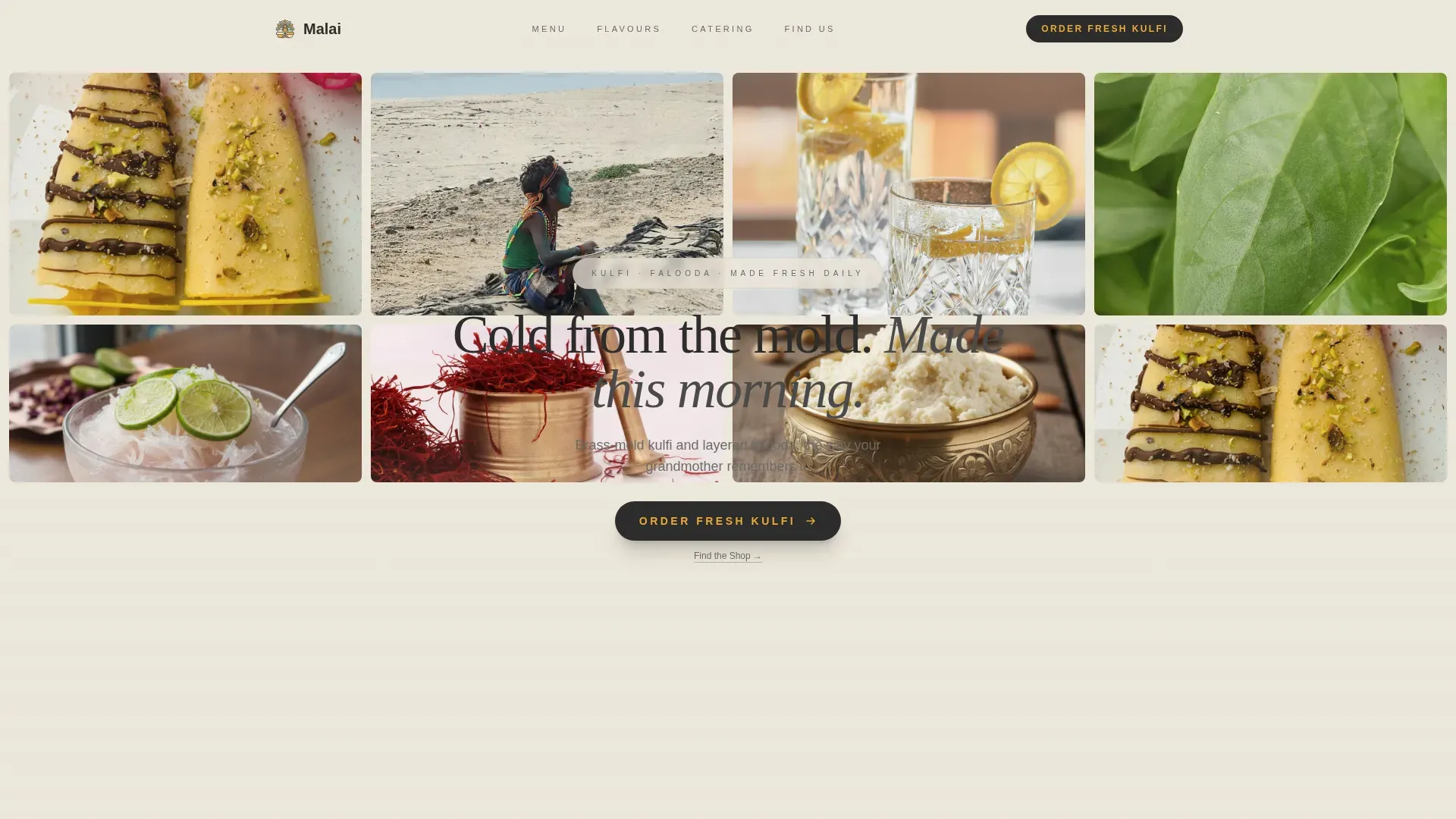 Bold Low-Fodmap Catering Gallery Landing Page Template