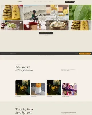 Bold Low-Fodmap Catering Gallery Landing Page Template