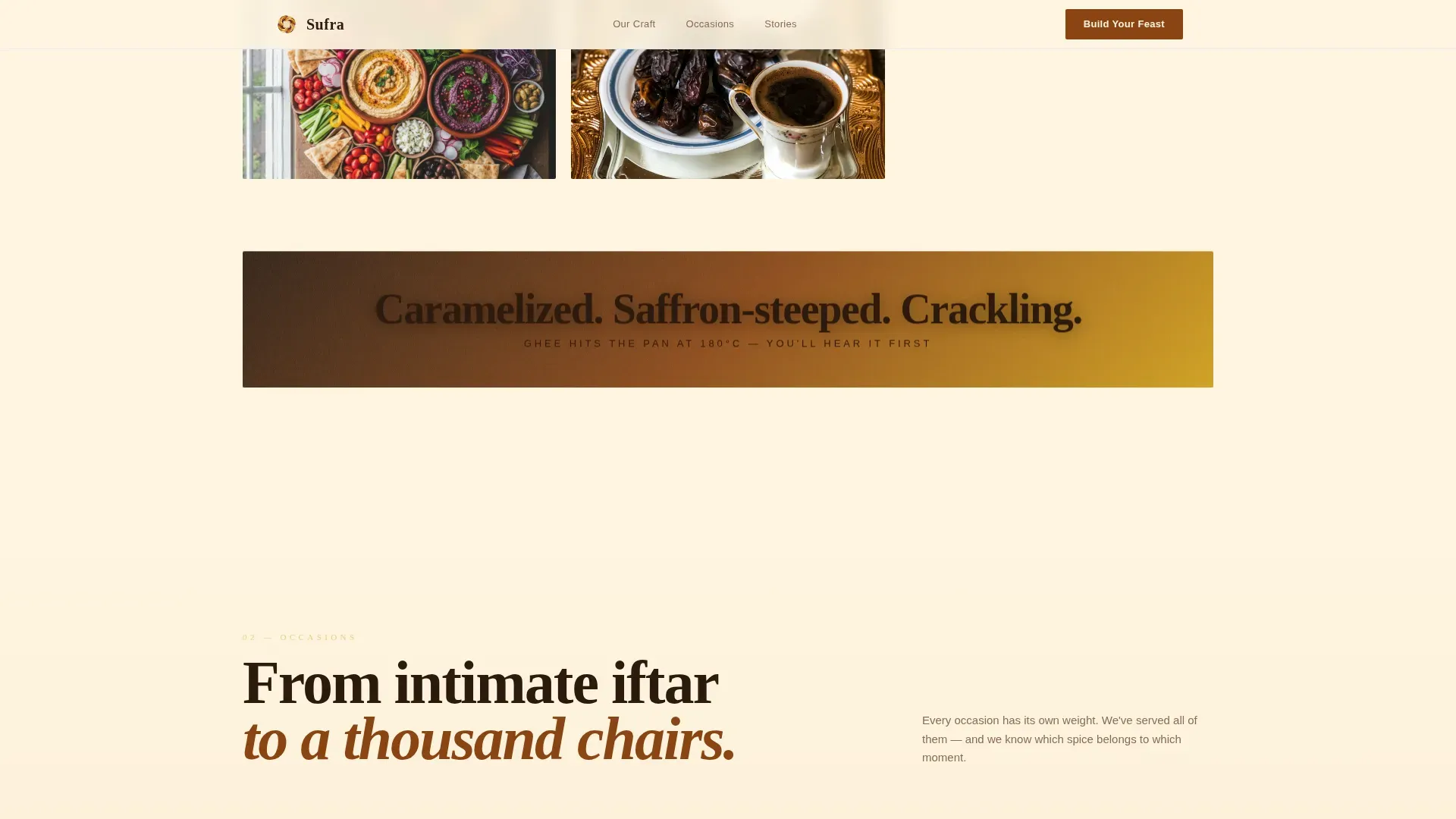 Exclusive Catering Landing Page Template