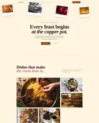 Exclusive Catering Landing Page Template