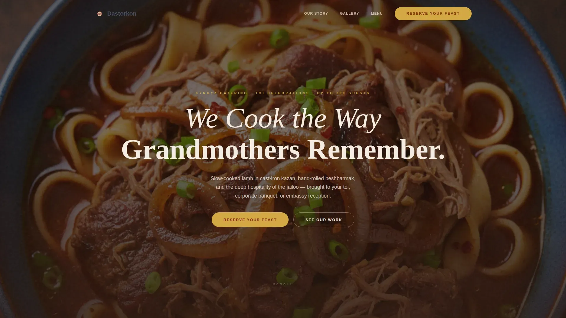 Authentic Catering Landing Page Template