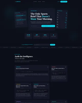 Sports Digital Presence Professional Website Template