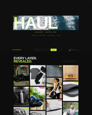 Bold Brutalist Athleisure Bag Landing Page Template