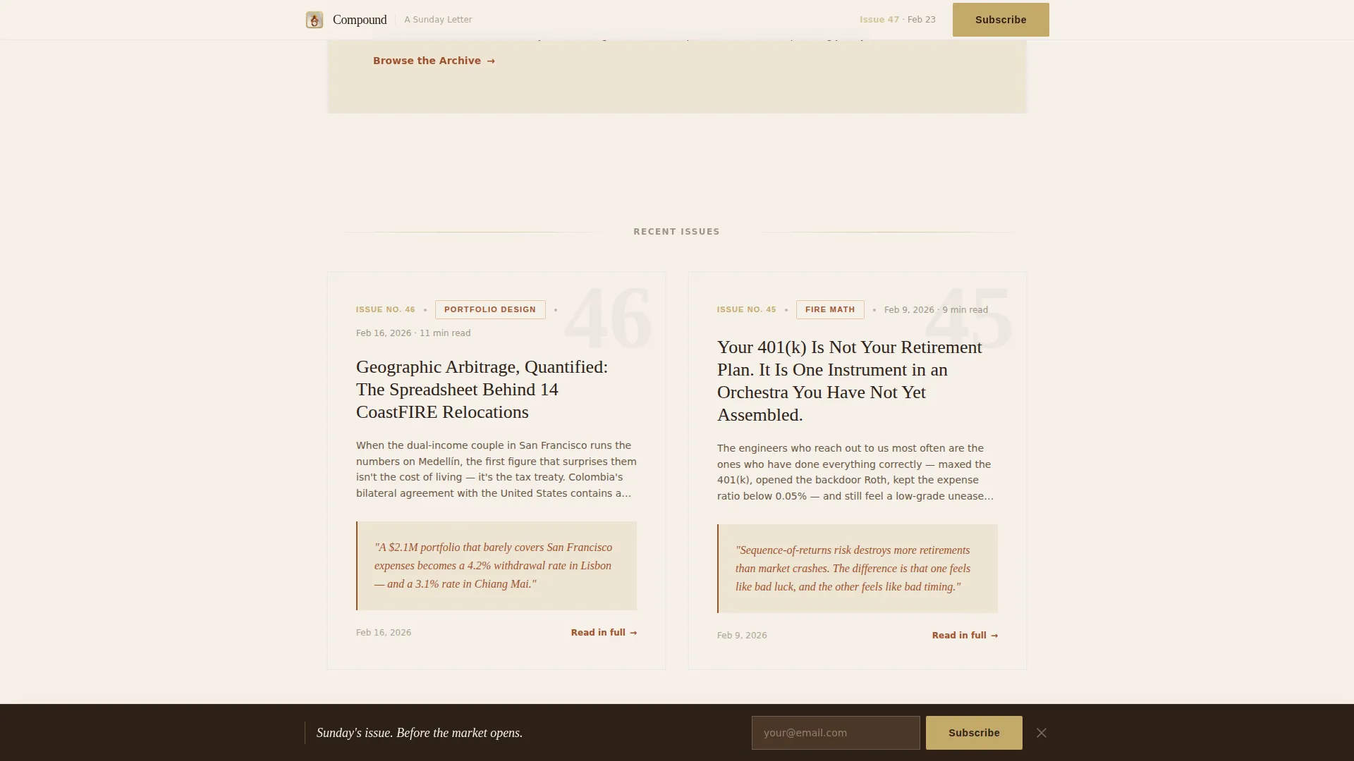 FIRE (Financial Independence) Content Reviews Website Template