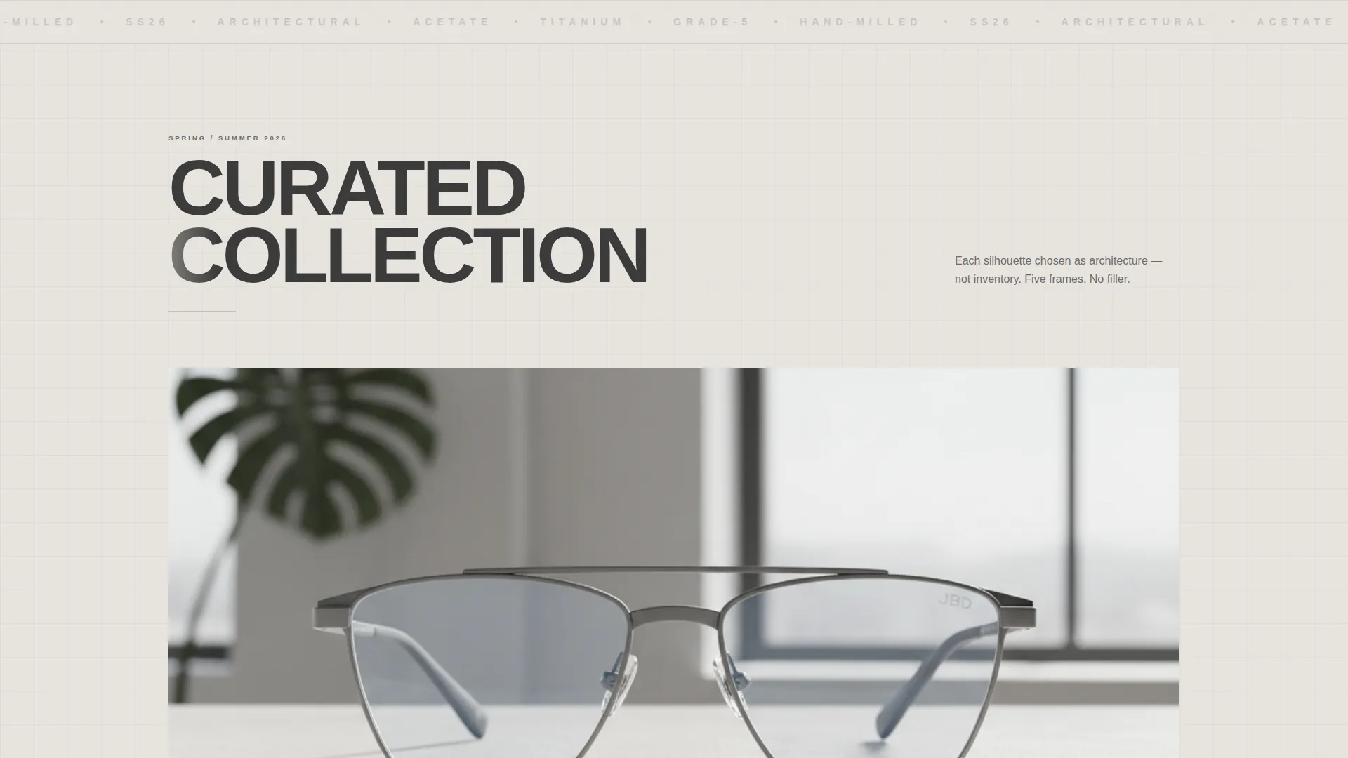 Eyewear Brand Professional Website Template