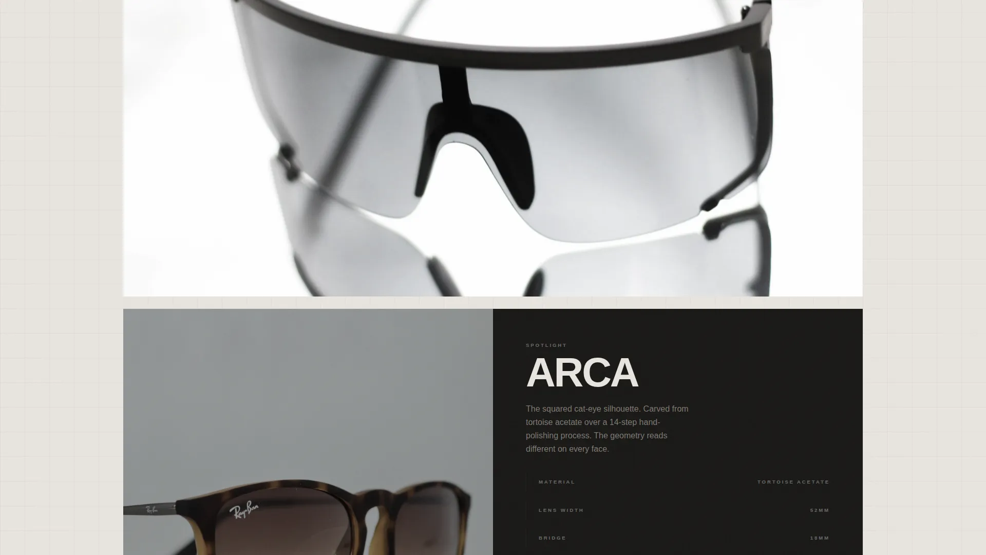 Eyewear Brand Professional Website Template