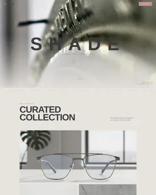 Eyewear Brand Professional Website Template