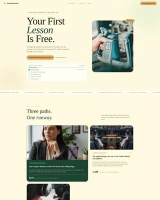 Aviation & Maritime School Booking Website Template