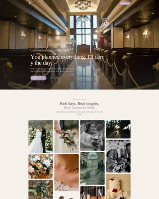 Day-of Wedding Coordinator Handoff Website Template