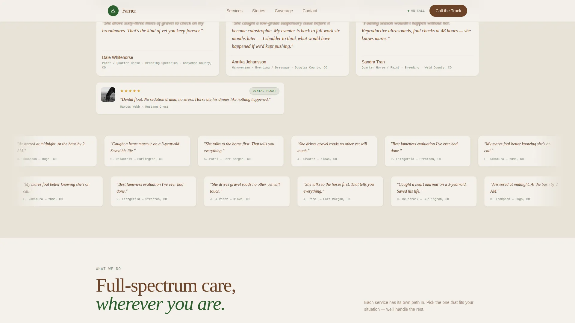 Horse & Equestrian Booking Website Template
