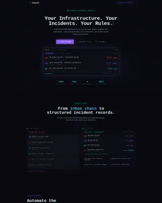 Self-Hosted ITSM Landing Page Template