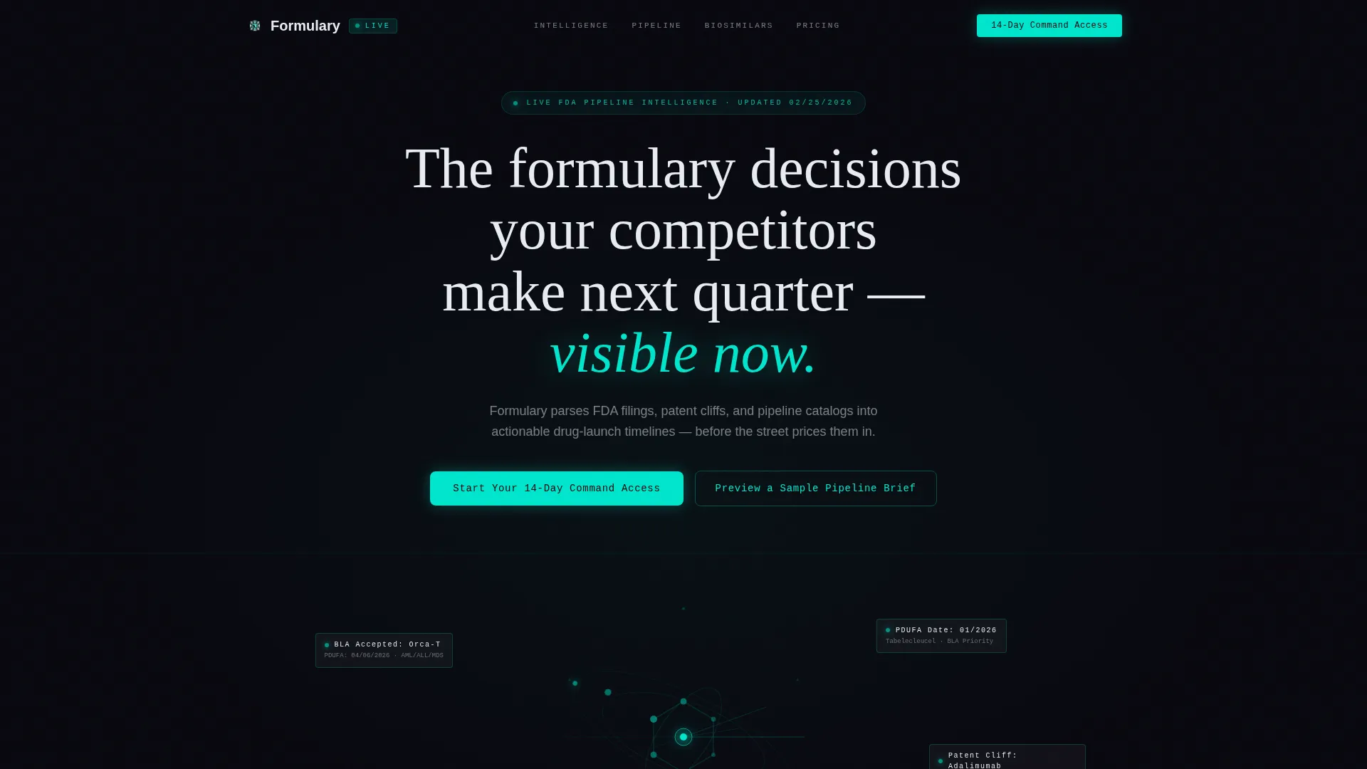 Specialist Pharmaceutical Digital Presence Comparison Website Template