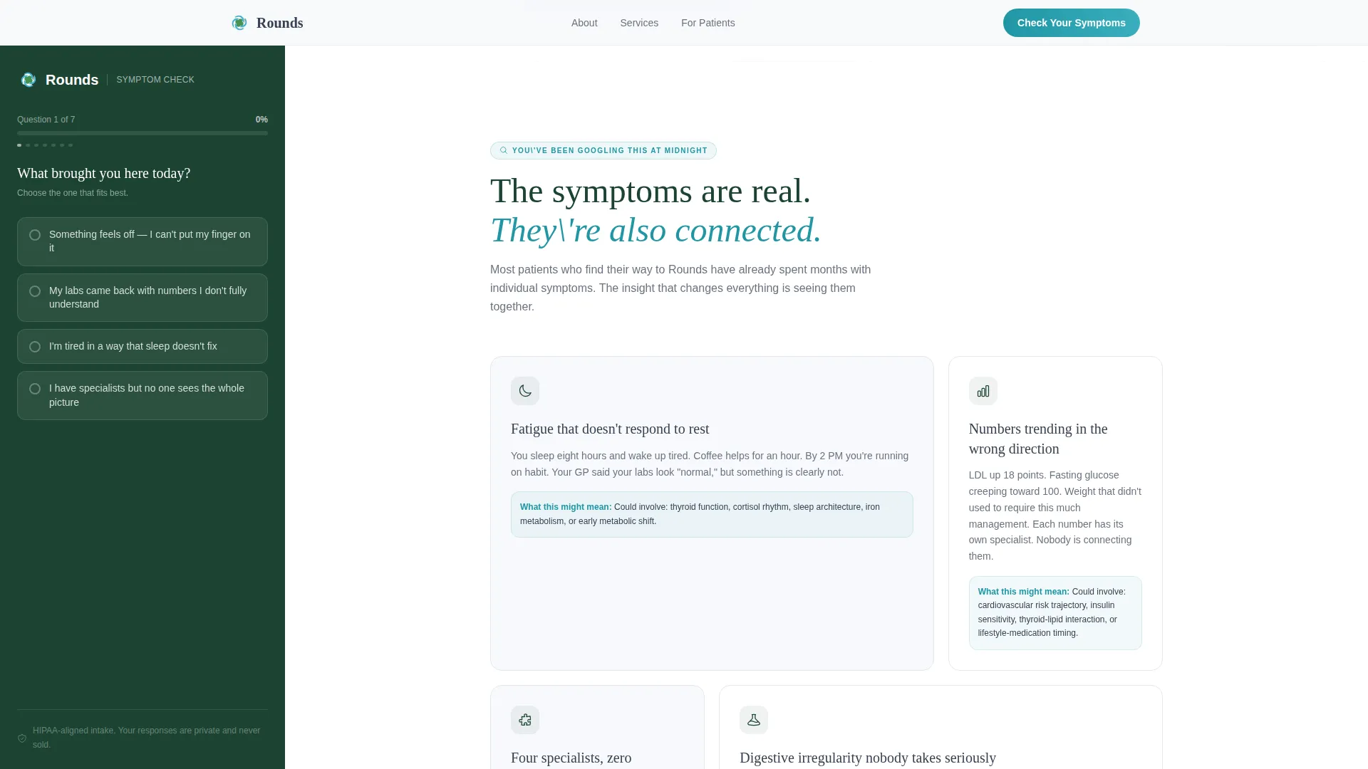 Internal Medicine Private Practice Website Template