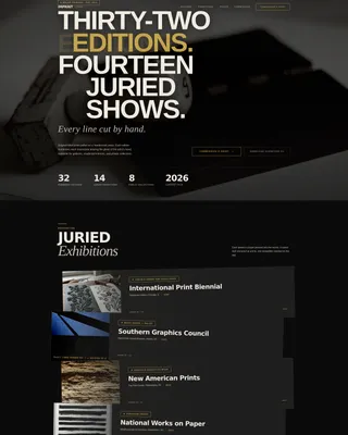 Printmaker Portfolio Professional Website Template