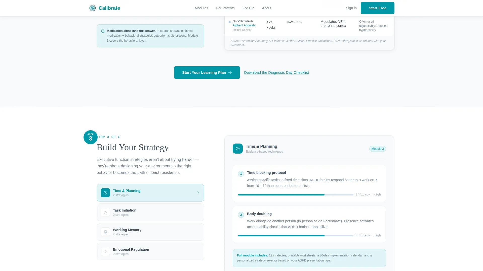 ADHD Care Education Website Template