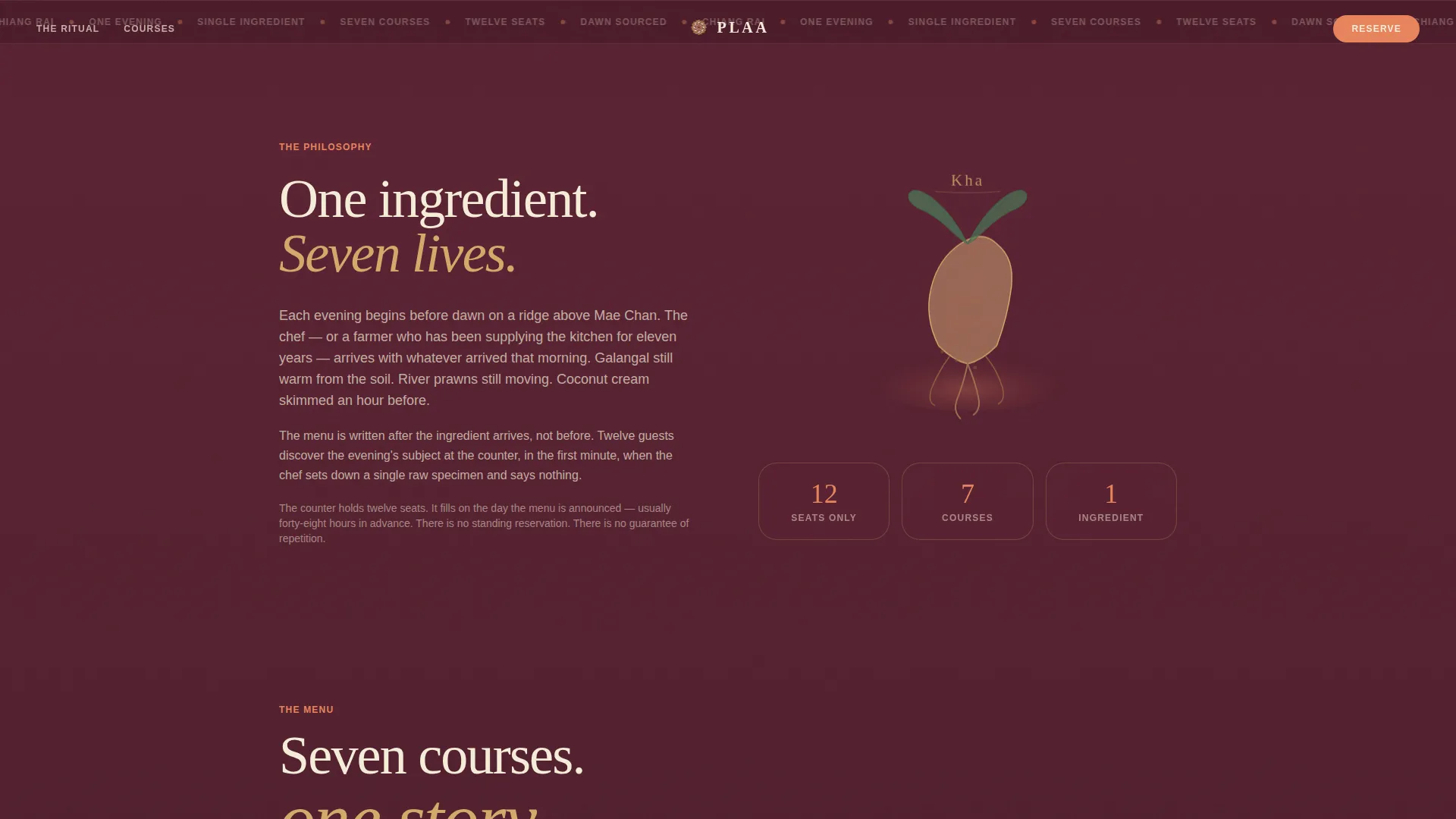 Thai Dining Professional Website Template