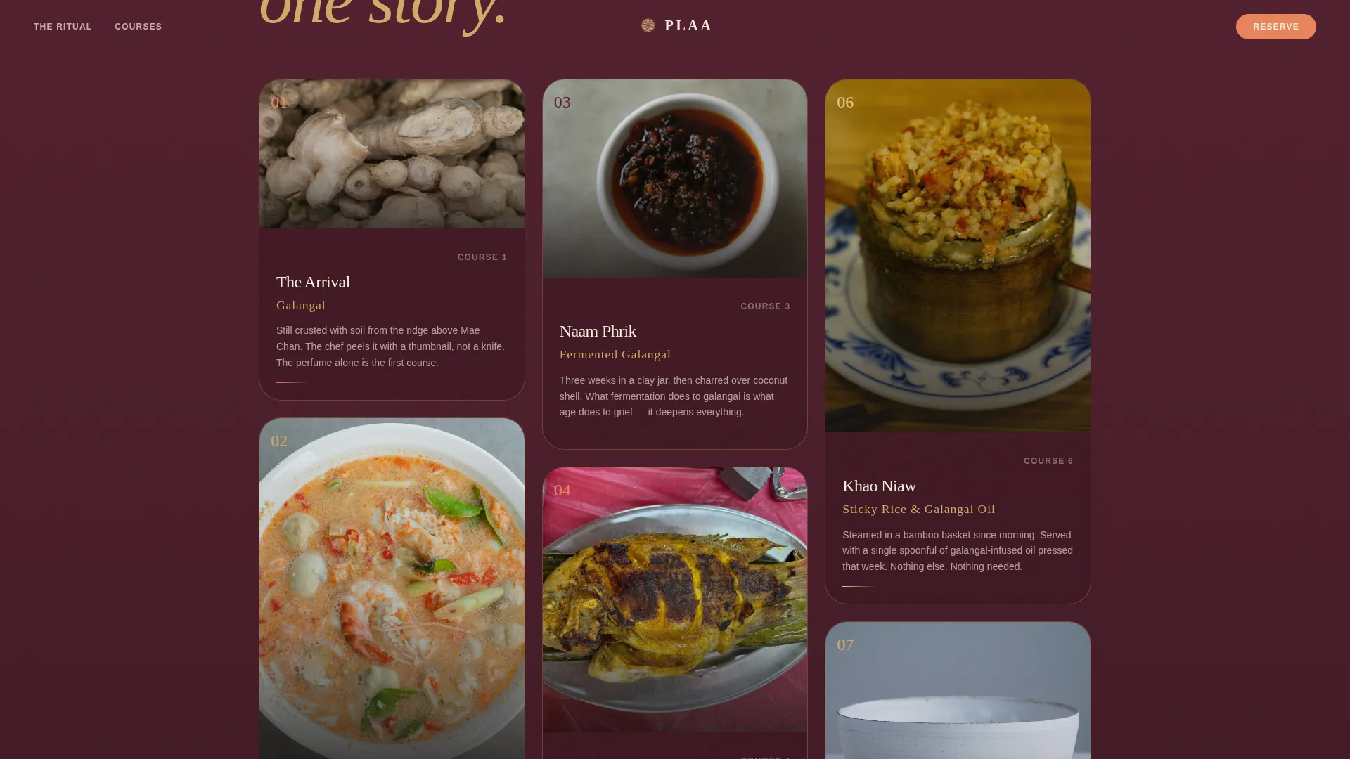 Thai Dining Professional Website Template