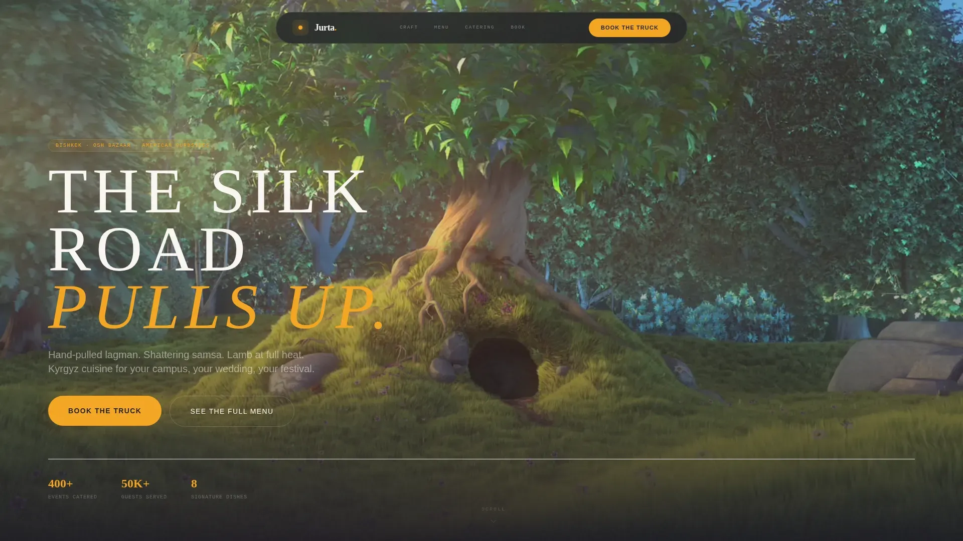 Premium Food Truck Landing Page Template