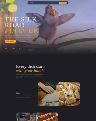 Premium Food Truck Landing Page Template