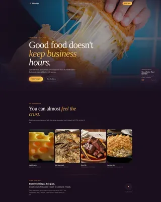 Elite Delivery Kitchen Landing Page Template