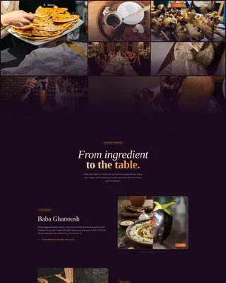 Complete Regional & Ethnic Restaurant Appointment Booking Website Template