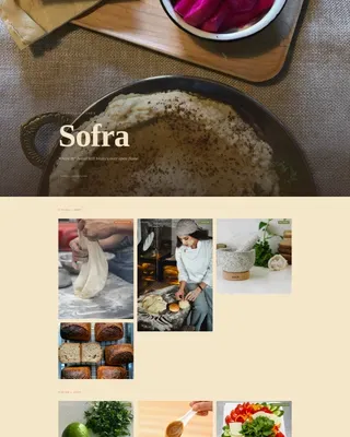 Middle Eastern Cuisine & Dining Specialist Blog Website Template
