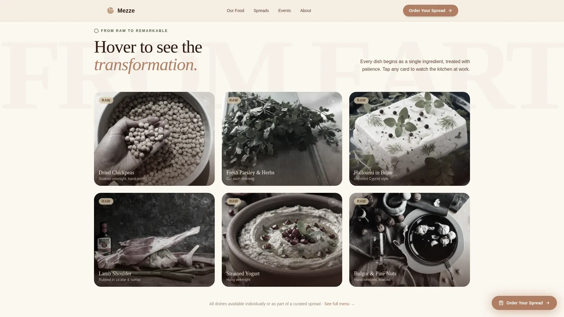 Middle Eastern Cuisine & Dining Local Booking Website Template