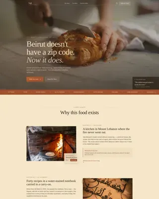 Middle Eastern Cuisine & Dining Virtual Booking Website Template
