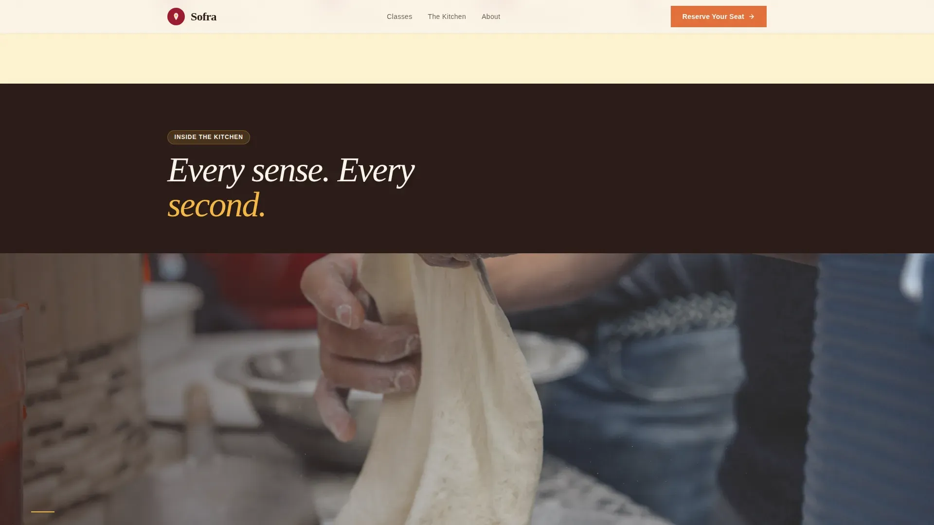 Middle Eastern Cuisine & Dining Independent Booking Website Template