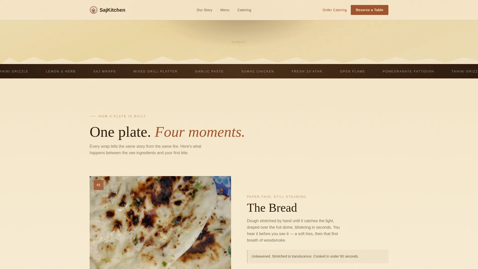 Middle Eastern Cuisine & Dining Certified Booking Website Template