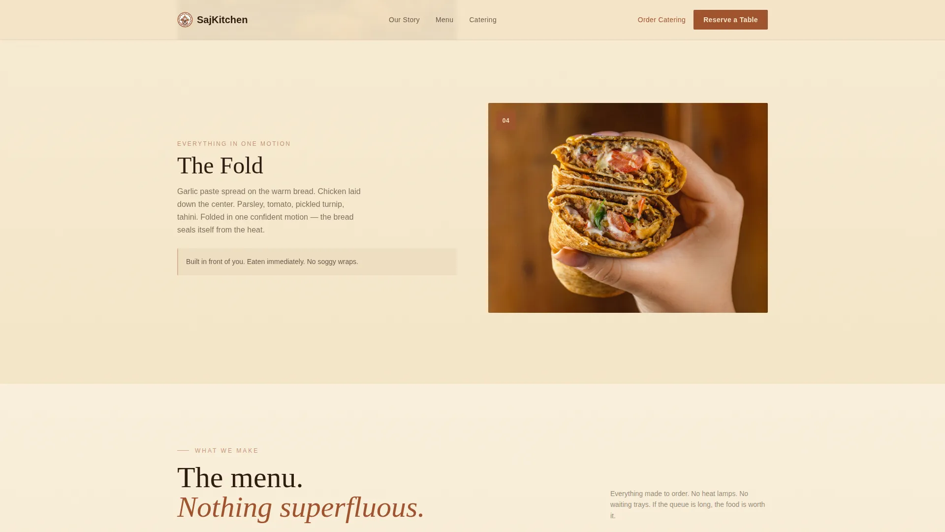 Middle Eastern Cuisine & Dining Certified Booking Website Template