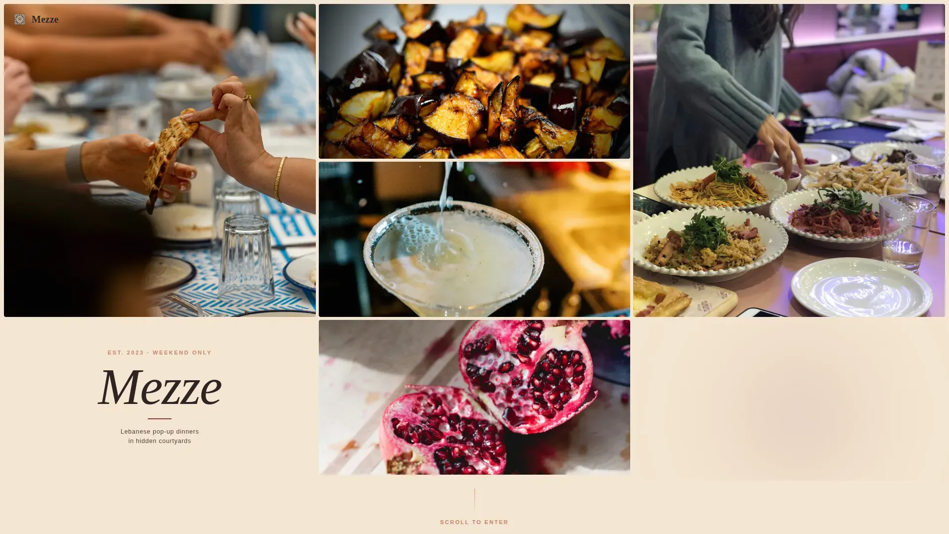 Middle Eastern Cuisine & Dining Residential Booking Website Template