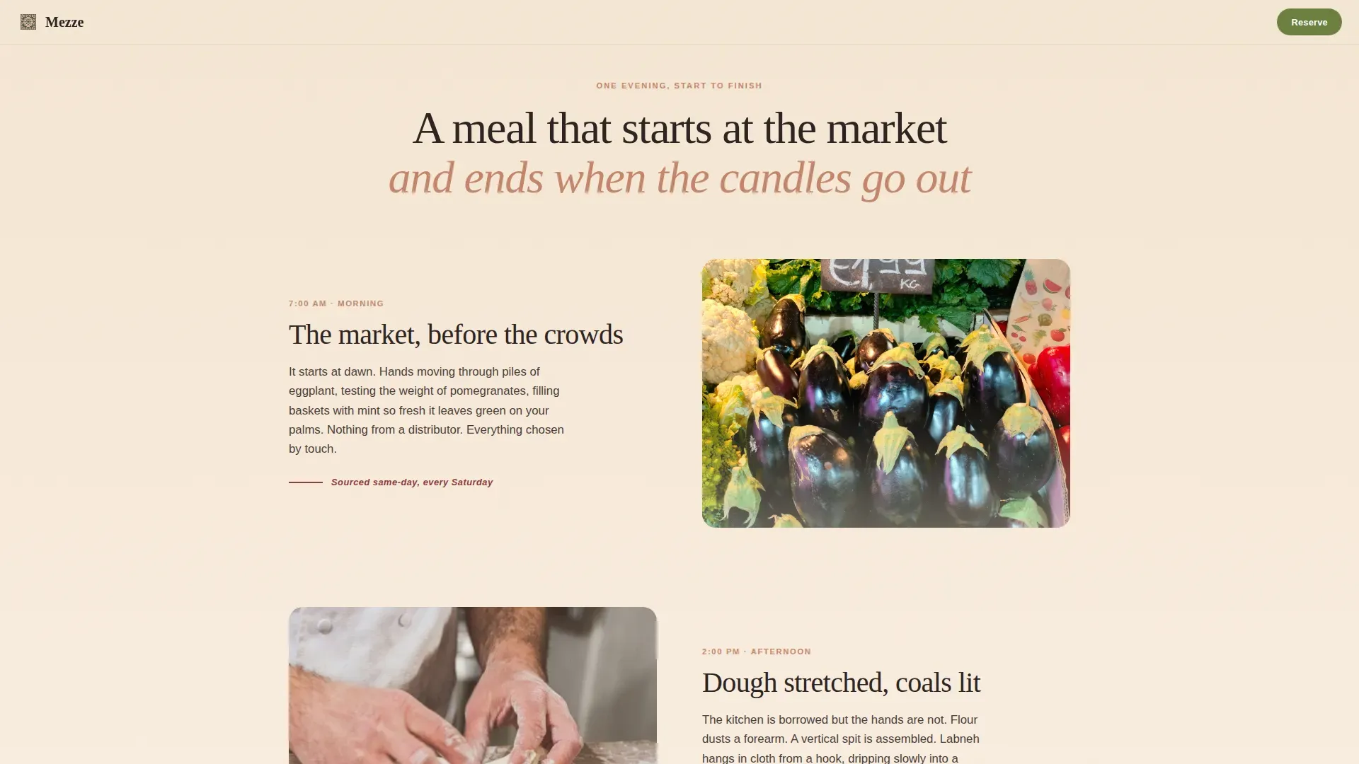 Middle Eastern Cuisine & Dining Residential Booking Website Template