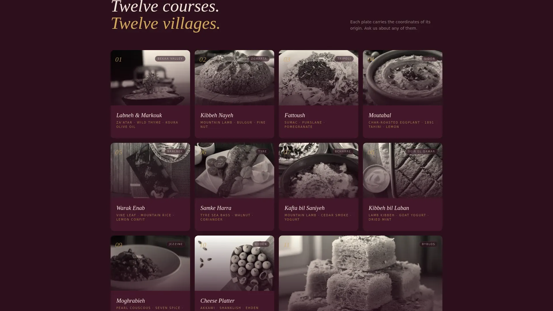 Middle Eastern Cuisine & Dining Commercial Booking Website Template