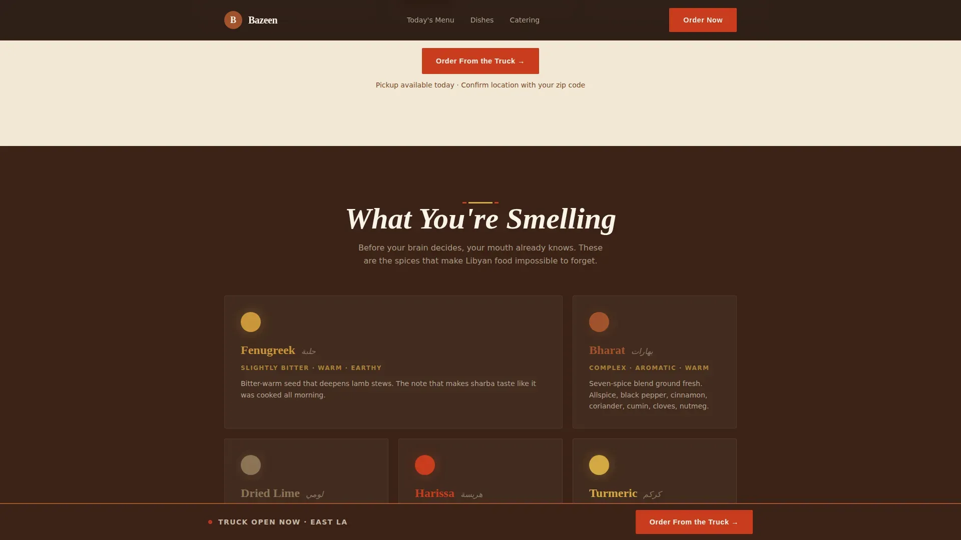 Vibrant Libyan Cuisine Landing Page Template