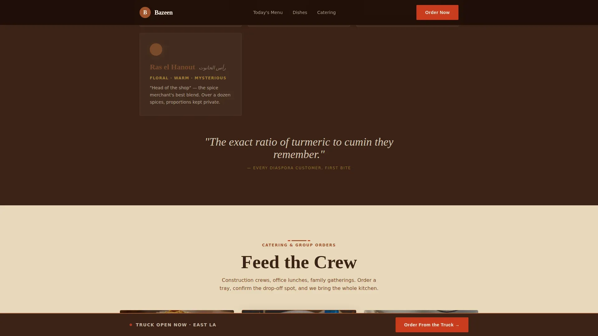 Vibrant Libyan Cuisine Landing Page Template
