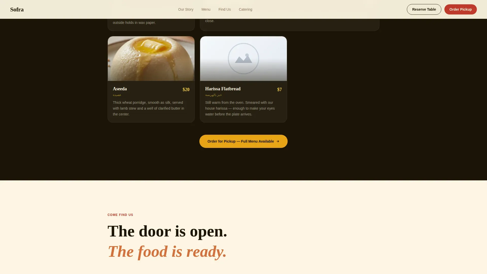 Vibrant Libyan Cuisine Landing Page Template