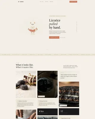 Chocolate & Confectionery Professional Website Template