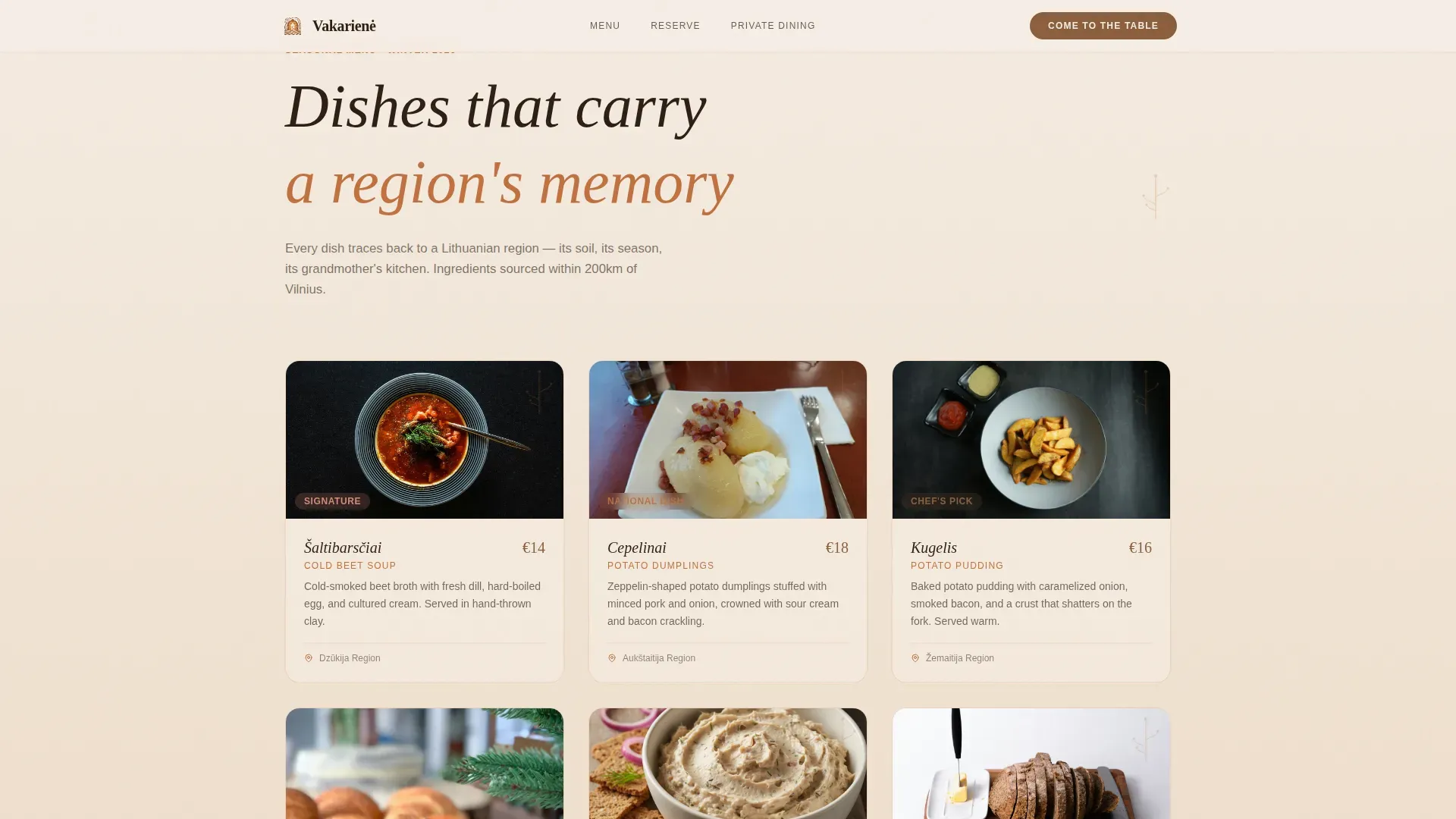 Elite Dining Experience Landing Page Template