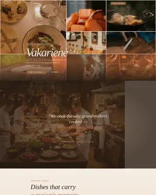 Elite Dining Experience Landing Page Template