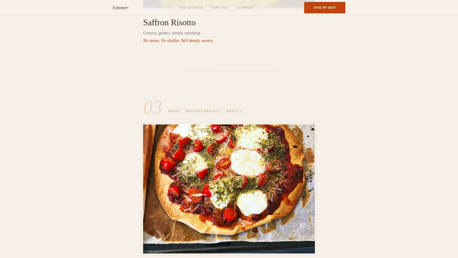 Low-FODMAP Cooking Class Landing Page Template