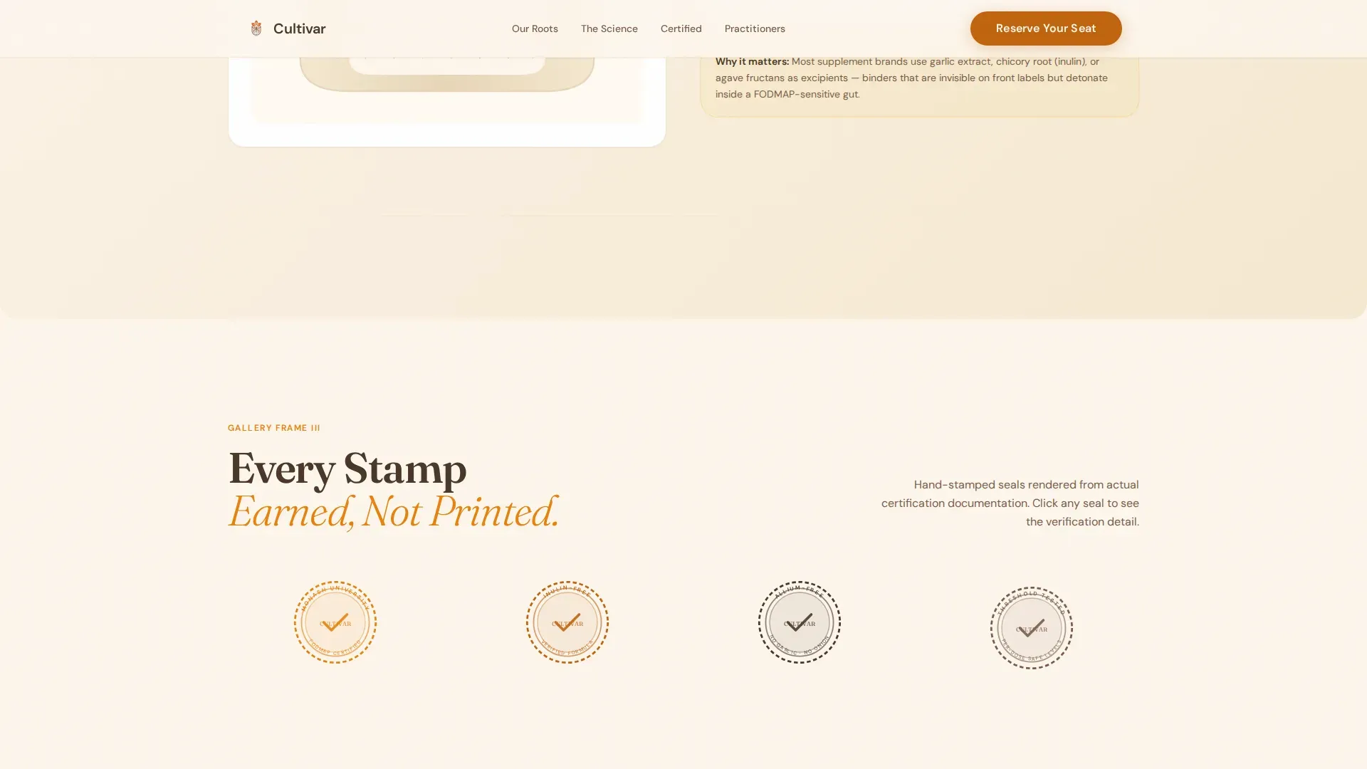 Low-FODMAP Food & Dining Portfolio & Case Study Website Template