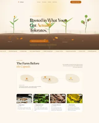 Low-FODMAP Food & Dining Portfolio & Case Study Website Template