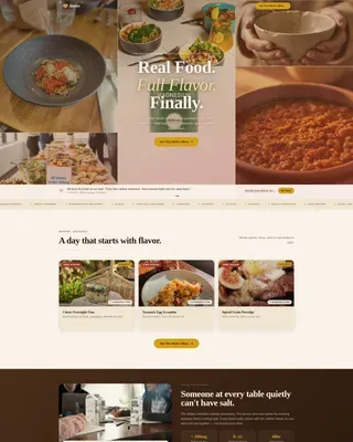 Refined Heart-Healthy Catering Landing Page Template