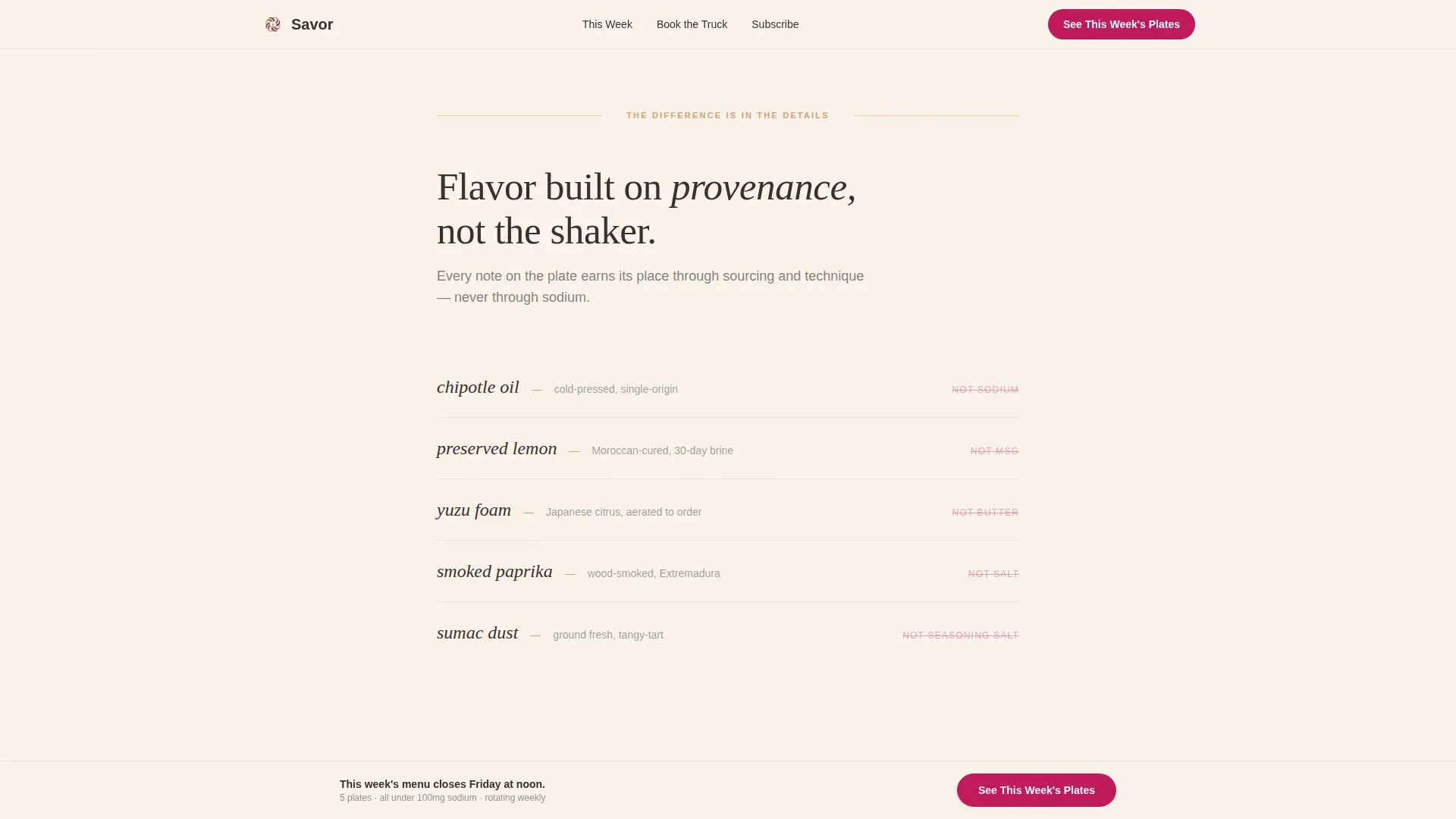 Gourmet Cardiac Truck Landing Page Template