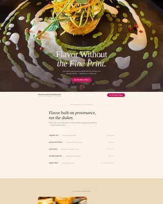 Gourmet Cardiac Truck Landing Page Template