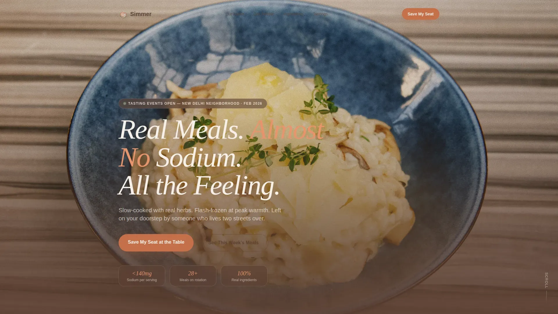 Agrarian Maltese Food Truck Landing Page Template
