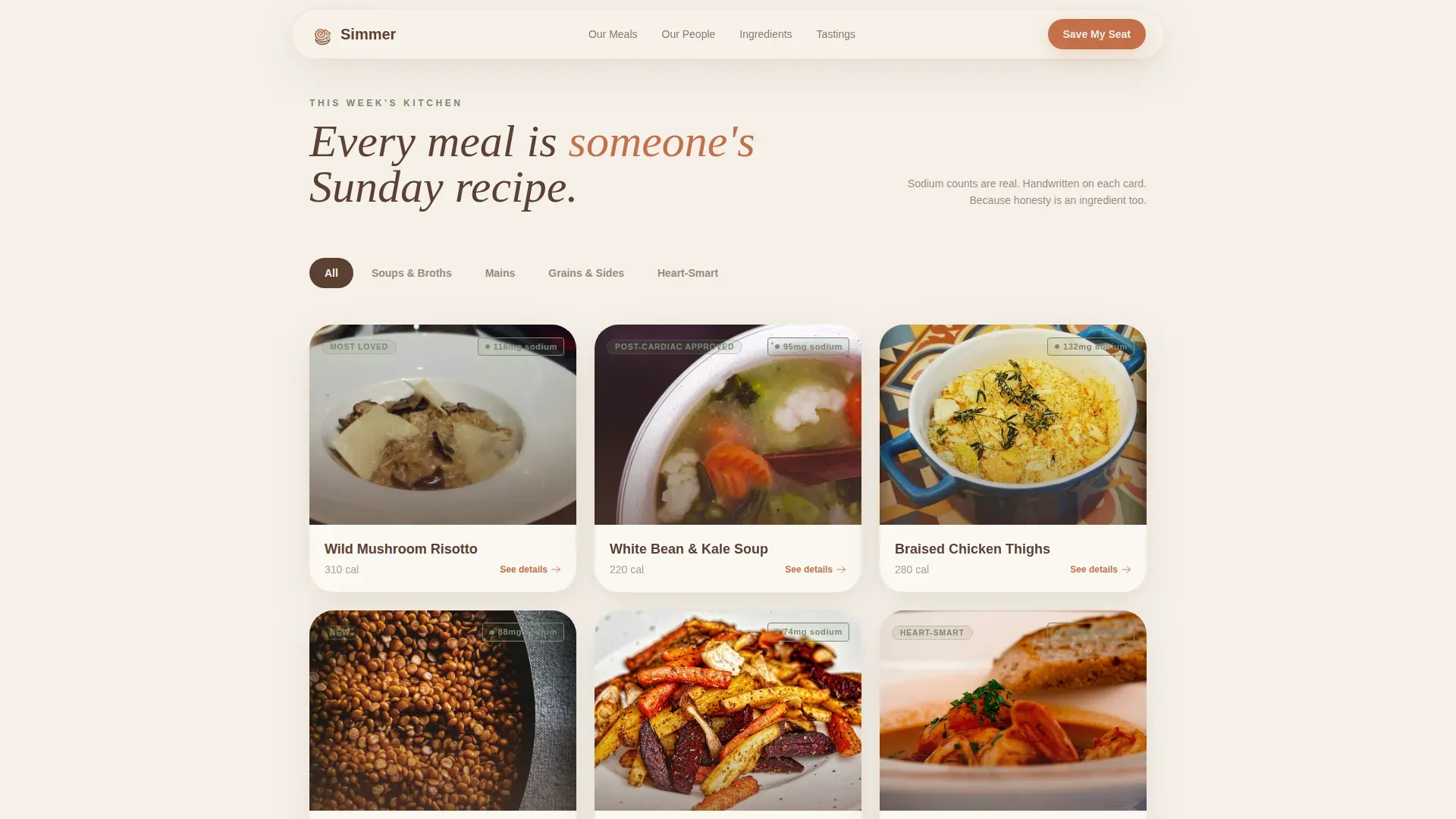 Agrarian Maltese Food Truck Landing Page Template