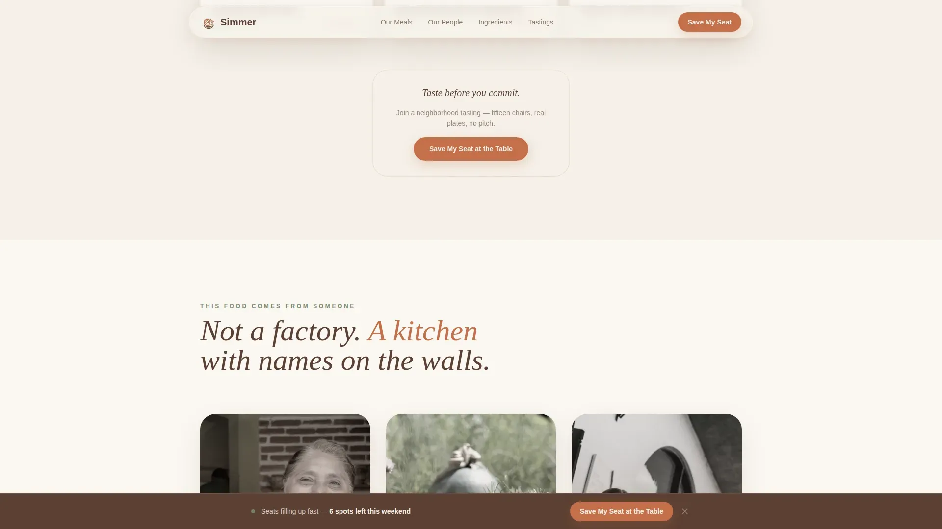 Agrarian Maltese Food Truck Landing Page Template