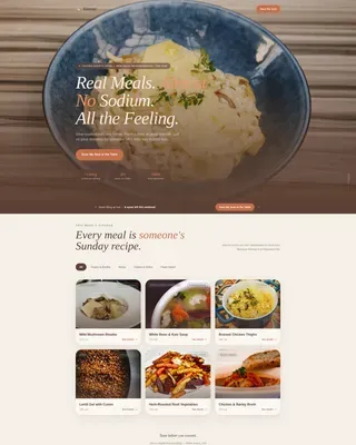 Agrarian Maltese Food Truck Landing Page Template
